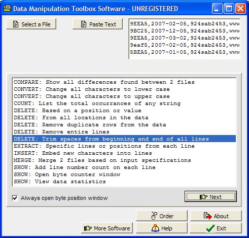 Data Manipulation Toolbox