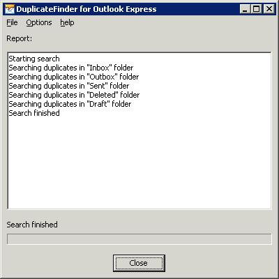 Duplicate Finder for Outlook Express