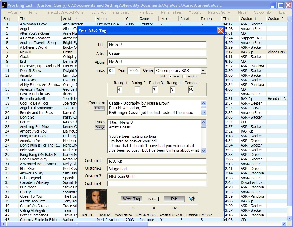 MP3 EZlib Music Library Playlist Manager