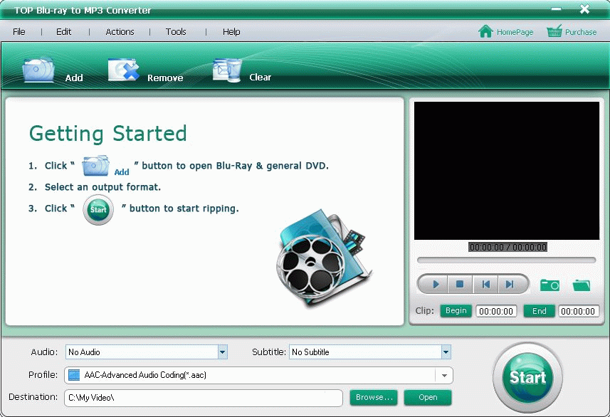 TOP Blu-ray to MP3 Converter
