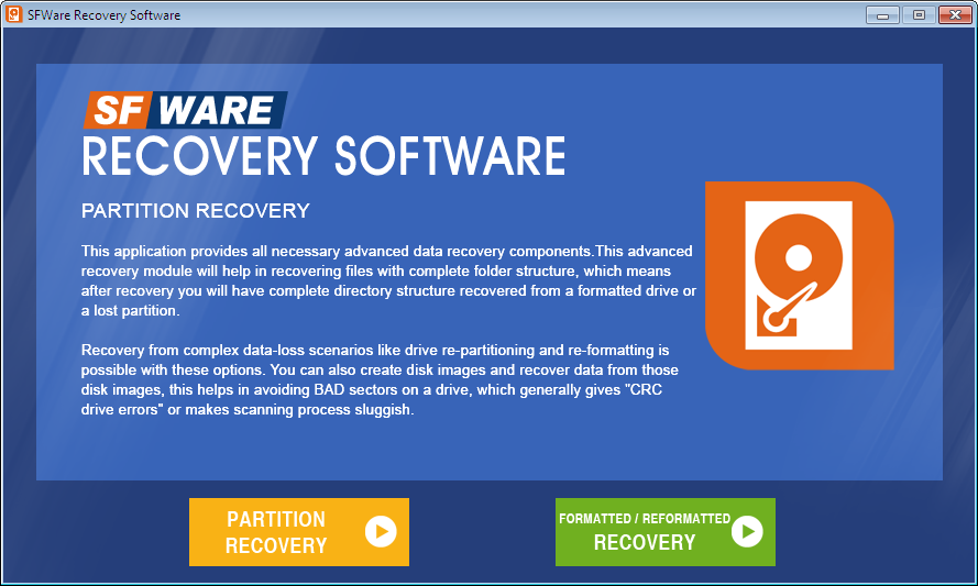 SFWare Partition Recovery