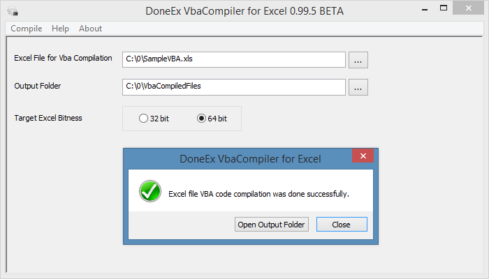 VbaCompiler for Excel