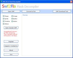 SWF2FLA Flash Decompiler