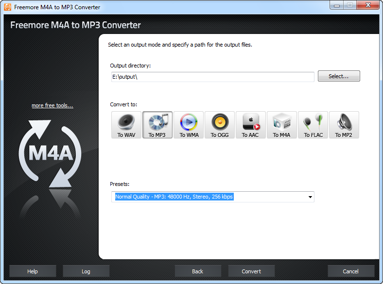 Freemore M4a to MP3 Converter