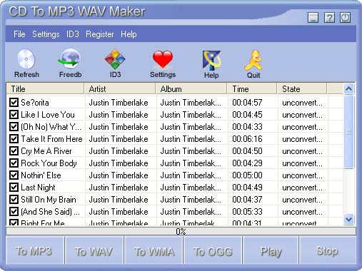 1st CD to MP3 WAV Maker