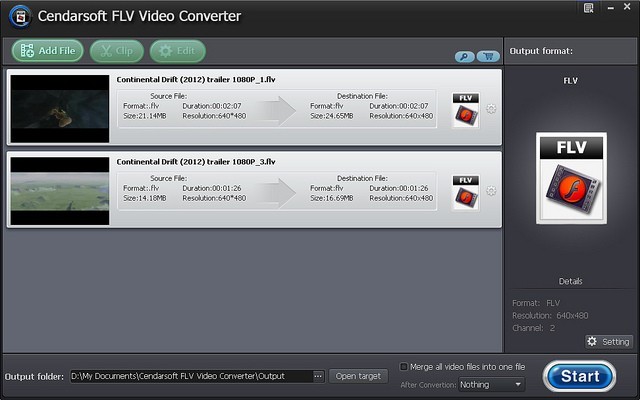 Cendarsoft FLV Video Converter