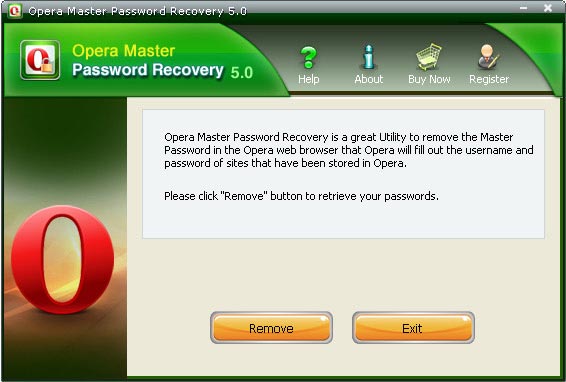 Opera Master Password Recovery
