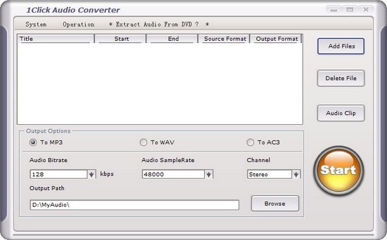 1Click Audio Converter Free