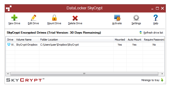 DataLocker SafeCrypt for Windows