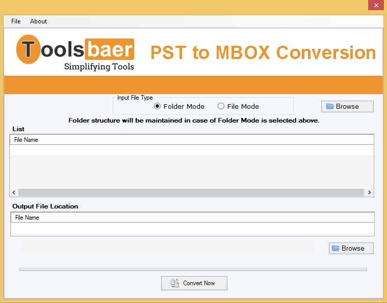 ToolsBaer PST to MBOX Conversion