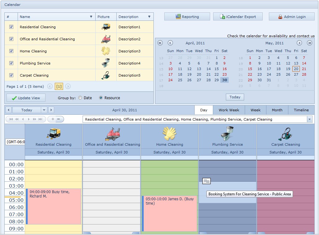 Booking System For Cleaning Service