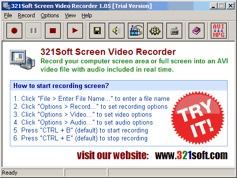 321Soft Screen Video Record