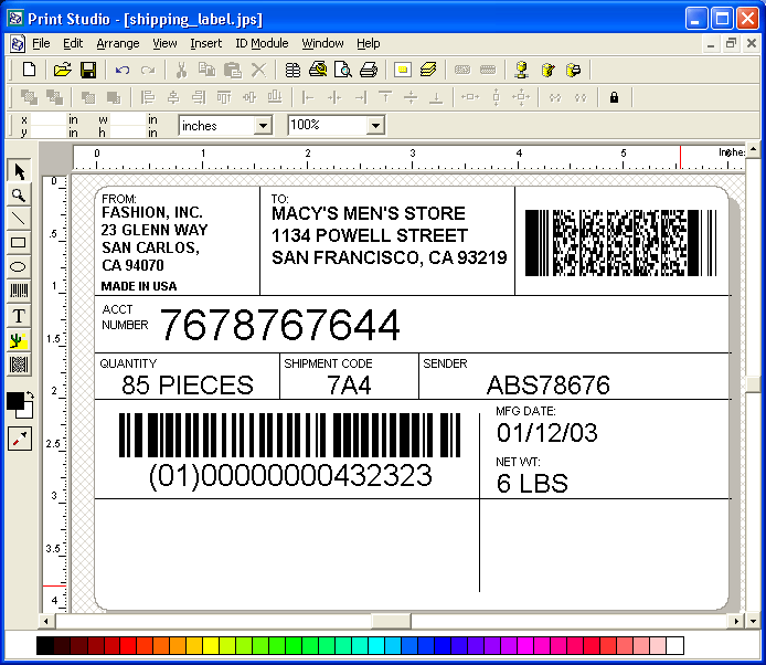 Print Studio Barcode Label Software
