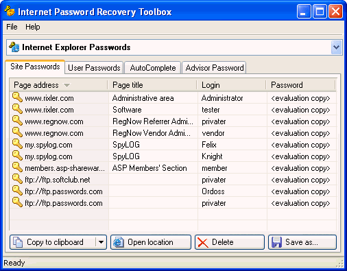 Password Recovery Toolbox
