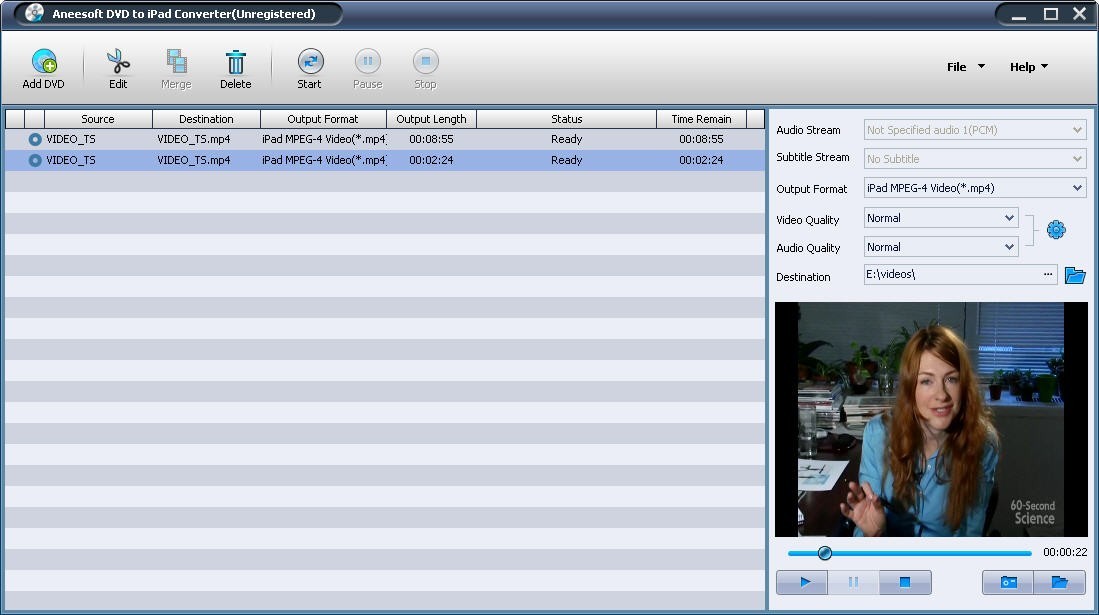 Aneesoft DVD to iPad Converter