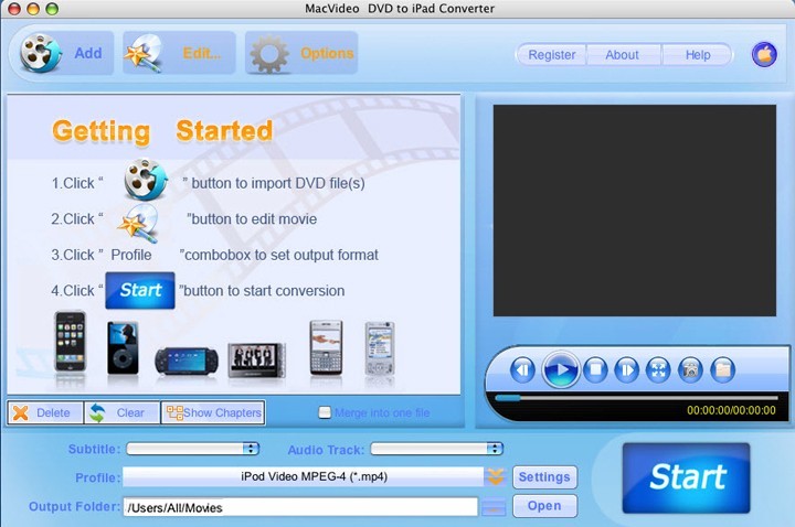 MacVideo DVD to iPad Converter