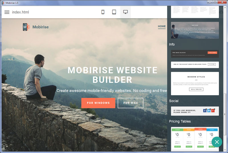 MobiRise Mobile Website Builder