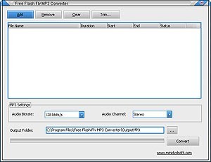 Free Flash Flv MP3 Converter