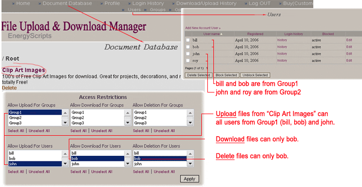 ES File Upload and Download Manager