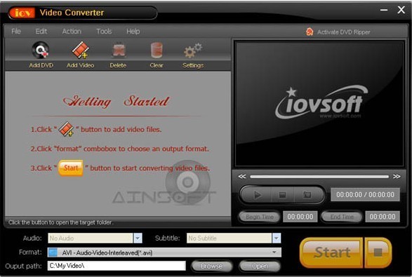 iovSoft BlackBerry Video Converter