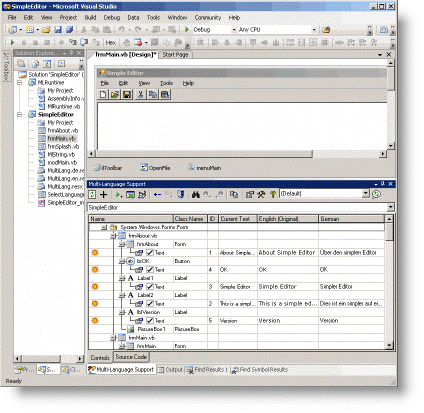 Multi-Language Add-In for Visual Studio 2005