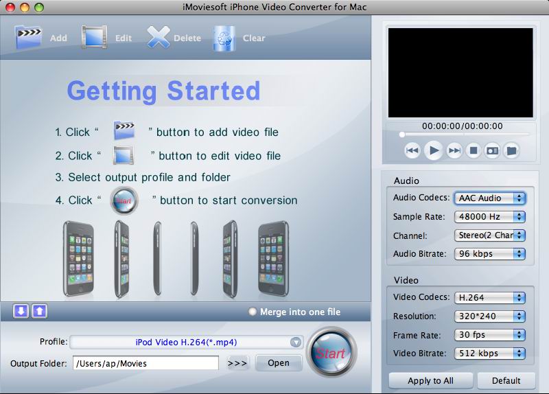 iMoviesoft iPhone Video Converter for Mac