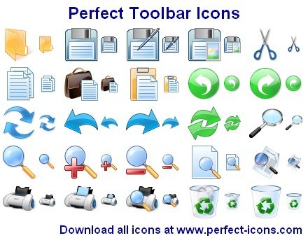 Perfekte Toolbar Icons
