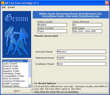 MB Free Gemini Astrology