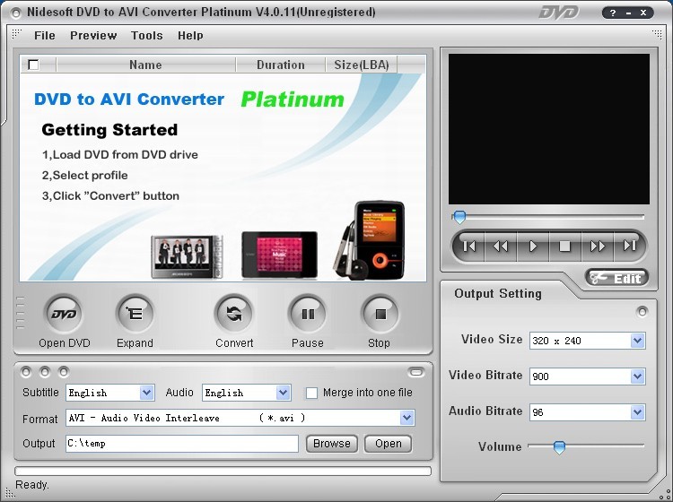 Nidesoft DVD to AVI Converter Platinum