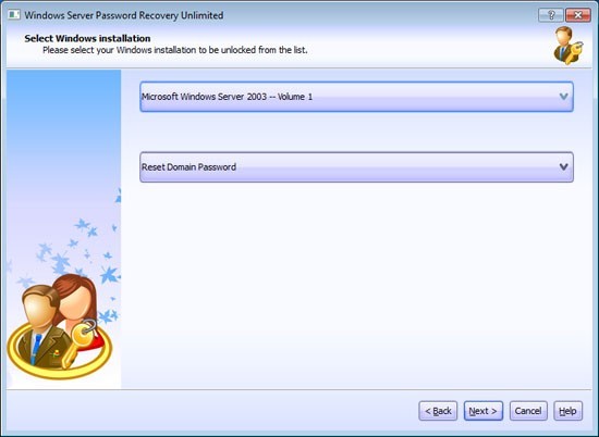 Windows Server Password Recovery UL