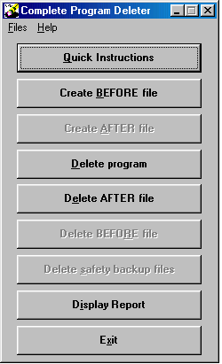 Windows Complete Program Deleter