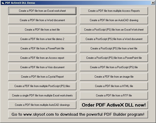PDF ActiveX DLL