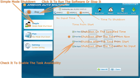 Awshow Auto Shutdown Software