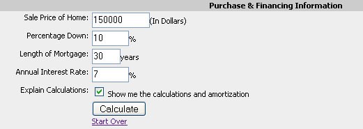 Complex Mortgage Calculator