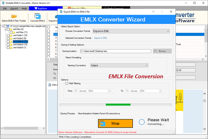 Enstella EMLX Converter software