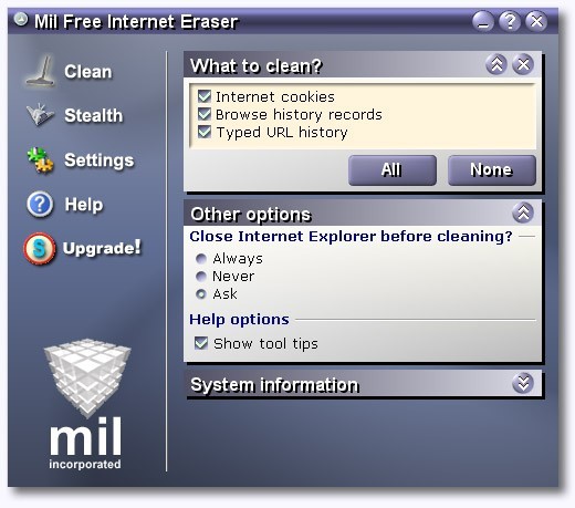 .Mil Free Internet Eraser