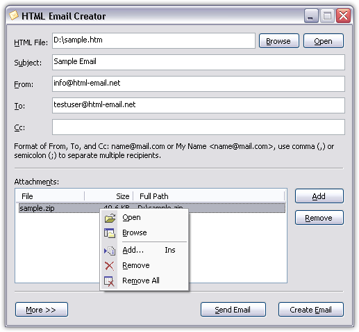 Html Email Creator