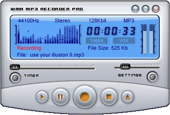 WMA MP3 Recorder Professional