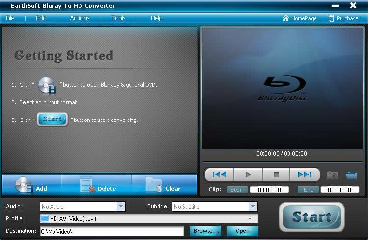 EarthSoft Bluray To HD Converter
