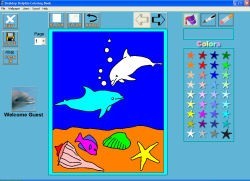 Desktop Dolphin Coloring Book