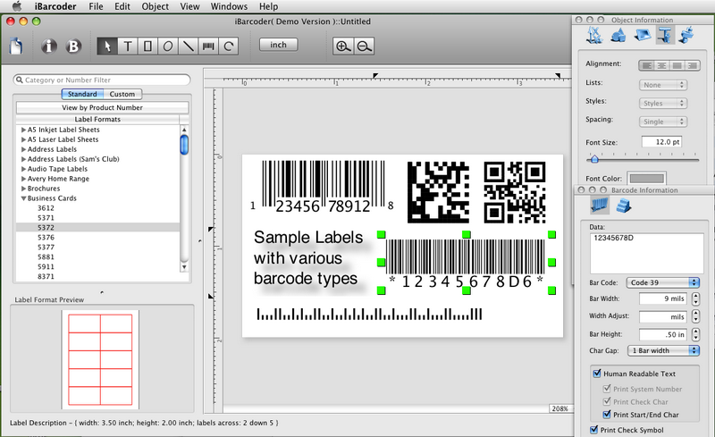 iBarcoder - Mac Barcode Generator