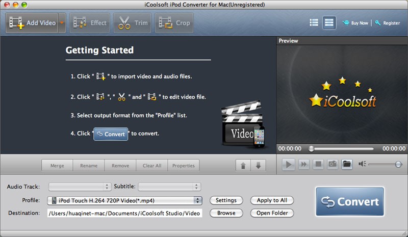 iCoolsoft iPod Converter for Mac