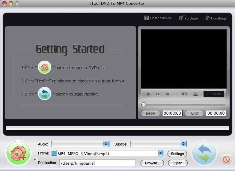 iTool DVD to MP4 Converter for MAC