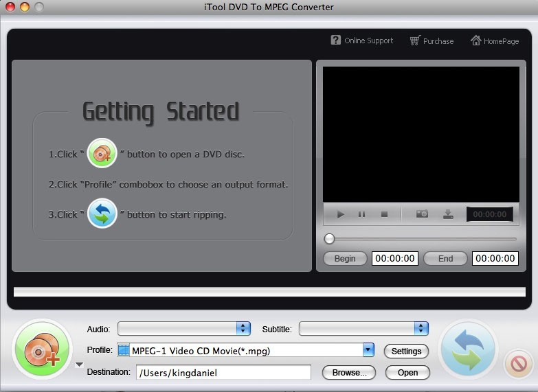 iTool DVD to MPEG Converter for MAC