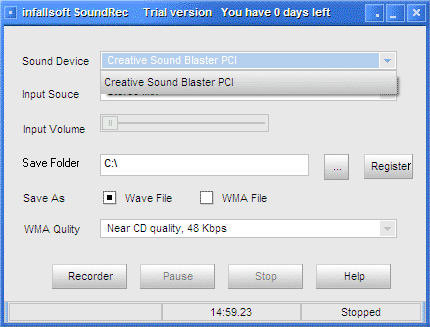infallsoft Sound Recorder