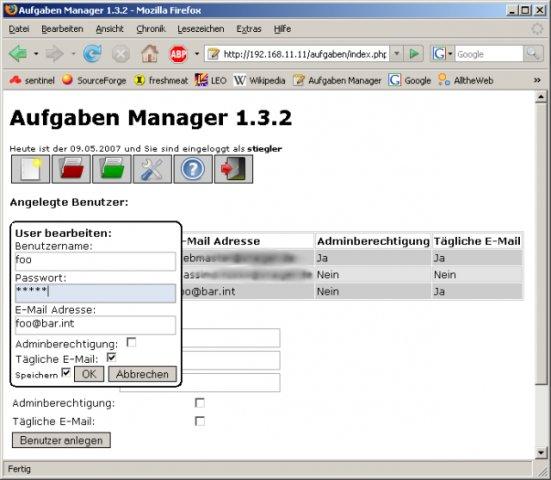 php aufgabenmanager