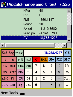tApCalc Financial tape calculator(Arm & xScale