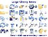 Large Glossy Icons