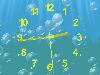 Underwater Clock Bubbles Screensaver